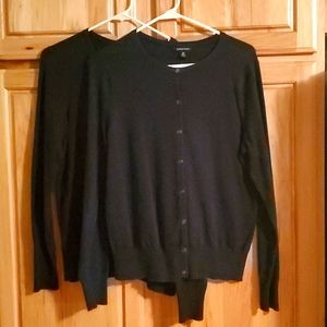 Lot os 2 Lands End cardigans. Black S. Navy M. Great shape!